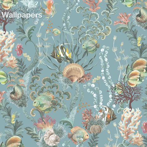 Transform your living space into an underwater oasis with our timeless design coral reef wallpaper. This stunning wallpaper features a beautiful coral reef pattern that will transport you to a serene and tranquil underwater world. The intricate design and subtle color palette make it the perfect addition to any room in your home. It's easy to install and will instantly transform your walls into a work of art. Plus, it's made with high-quality materials that are durable and long-lasting, so you Coral Reef Wallpaper, Reef Wallpaper, Coral Reef Pattern, Reef Pattern, House Extension Design, Extension Designs, Latest Colour, Angel Fish, Wallpaper Calculator