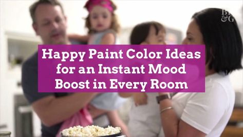 Boost your mood by adding happy paint colors to your home with these expert tips on how to pick the best happy hues for your home's decor. Happy Paint Colors, Family Room Organization, Entryway Paint Colors, Paint Color Trends, Ceiling Paint Colors, Painted Ceilings, Pantry Decor, Ceiling Paint, Dining Room Paint Colors