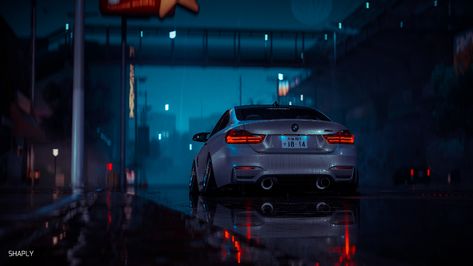 Download wallpaper 3840x2160 car, gray, wet, night, rain hd background Hd Wallpapers Of Cars, Cars Outside, Spotify Wallpaper, Wallpaper Carros, Carros Bmw, Mobil Bmw, Bmw Interior, Mobil Drift, Sports Car Wallpaper