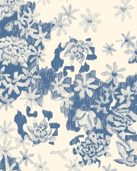 Abstract Floral Drawing, Floral Textile Prints Design, Desmond And Dempsey, Digital Prints For Fabrics, Textile Pattern Design Fashion, Desmond Dempsey, Flower Fabric Pattern, Motifs Textiles, Floral Textile