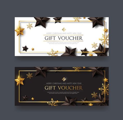 Christmas Voucher, Christmas Vouchers, Christmas Gift Vouchers, Gift Voucher Design, Happy New Year Gift, Voucher Design, Voucher Template, Gift Card Template, Ticket Design