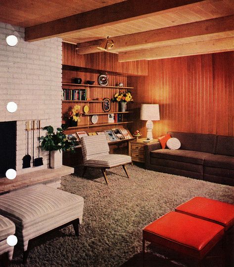 Mid Century Modern living room | Flickr - Photo Sharing! Mcm Living Room, 1950s Home Decor, Furnitur Ruang Keluarga, Mid Century Interior, Retro Living Rooms, Mid Century Living, Mid Century Living Room, Casa Vintage, Mid Century Modern Living