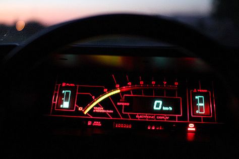 Vintage Digital Dash Futuristic Cars Interior, Toyota Trueno, Kitt Knight Rider, Trueno Ae86, Toyota Sprinter, Toyota Ae86, Digital Dashboard, Car Gauges, Dashboard Car