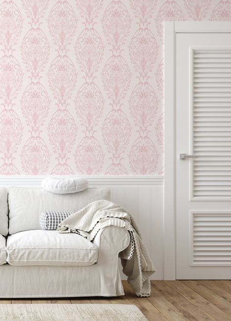 Modern Room Wallpaper, Pink Stick On Wallpaper, Feminine Peel And Stick Wallpaper, Colourful Wallpaper For Bedroom, Pink Wallpaper For Room Wall, Pink Flower Wallpaper Bedroom, Cute Wallpaper For Room Wall, Girly Wallpaper Bedroom, Pink Wallpaper For Walls Interiors