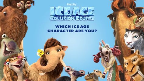 Ice Age Collision Course, Ice Age Movies, Personality Type Quiz, Which Character Are You, New Disney Movies, Computer Animation, Animation Movie, Personality Quiz, Ice Age