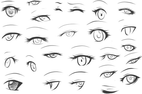 eye sketch by unioxcaliber on DeviantArt Women Eyes Drawing Anime, Anime Eyes Woman, Anime Eye Reference Female, How To Draw Girl Eyes, Female Eye Reference, Female Eyes Sketch, Manga Female Characters, Female Anime Eyes, Eye Sketches