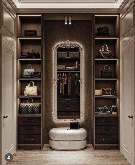 Bed Rooms Design Modern Luxury, Stylish Room Decor, Wardrobe Design Modern, Dressing Room Closet, Dream Closet Design, Closet Design Layout, Walk In Closet Design, Dressing Table Design, Luxury Closets Design