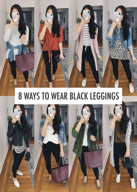 8 More Ways to Wear Black Leggings – Skirt The Rules | NYC Style Blogger Ways To Wear Black Leggings, Style Black Leggings, Vetements Shoes, Leggings Outfit Fall, Jacket Ideas, Black Leggings Outfit, Nyc Style, How To Wear Leggings, Legging Outfits