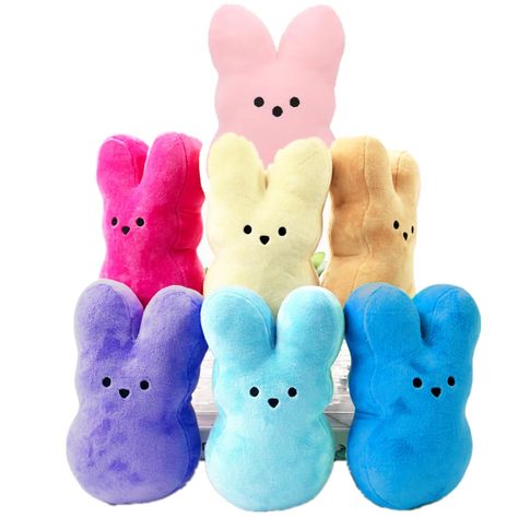 Peep Bunny, Easter Cartoons, Bunny Girls, Easter Plush, Rabbit Plush Toy, Easter Bunny Plush, Easter Toys, Soft Stuffed Animals, Rabbit Dolls