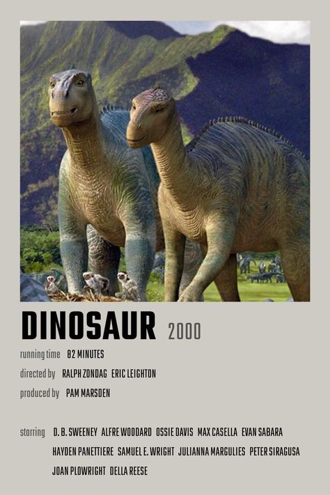 Disney Dinosaur Movie, Dinosaur 2000, Dinosaurs Poster, Movie Polaroids, Disney Dinosaur, Dinosaur Movie, Movie Collage, Movie Tattoo, Dinosaur Posters