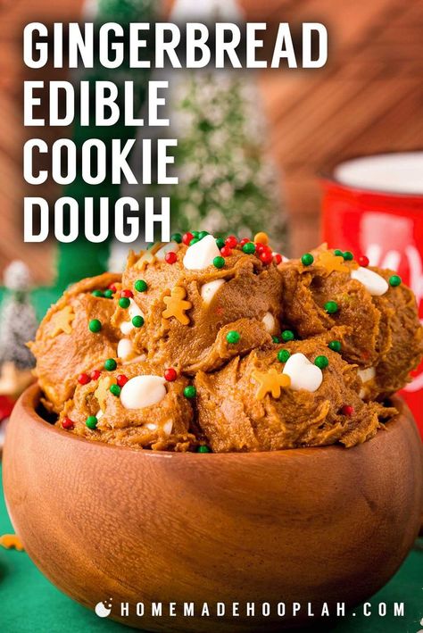 Gingerbread Cookie Dough Recipe, Christmas Cookie Dough, Cookie Dough For One, Holiday Gingerbread Cookies, Gingerbread Cookie Dough, Gingerbread Dough, Cookie Dough Dip, How To Make Gingerbread, Cookie Dough Recipes