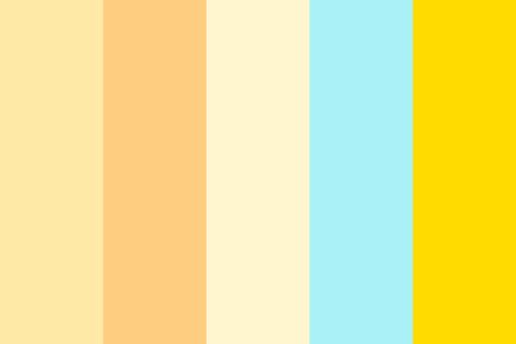 Morning Sunshine Color Palette Morning Colour Palette, Sunny Colour Palette, Here Comes The Sun Color Palette, Sunshine Colour Palette, Sunny Day Color Palette, Sunny Color Palette, Sunshine Palette, Sunshine Color Palette, Morning Color Palette