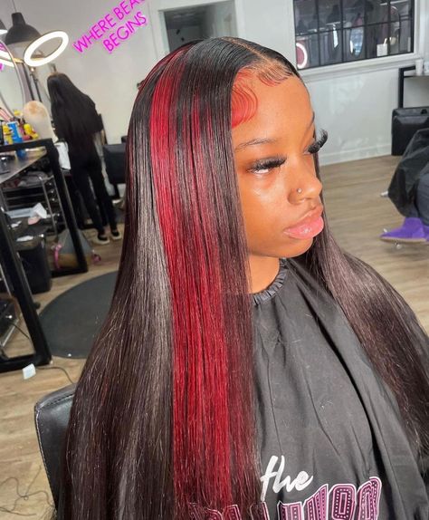 Frontal Wig Hairstyles, Braiding Styles, Sew In Hairstyles, Birthday Hairstyles, Quick Weave Hairstyles, Dyed Hair Inspiration, Sew Ins, Hair Done, Front Lace Wigs Human Hair