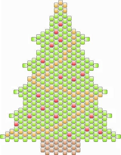 Free Bead Patterns, Xmas Beads, Beaded Banners, Holiday Beading, Motifs Perler, Cross Stitch Christmas, Beading Patterns Free, Bead Embroidery Patterns, Seed Bead Patterns