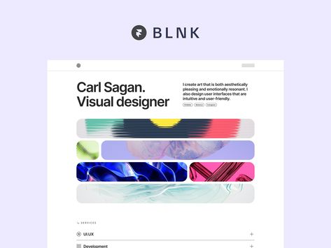 Blnk - Framer Portfolio Template by Clonify for UI8 on Dribbble Portfolio Template Design, Portfolio Images, Photographer Portfolio, Portfolio Template, Application Design, Carl Sagan, Personal Portfolio, Portfolio Templates, User Interface Design