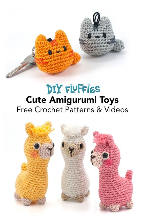 Crochet Fast Amigurumi, Small Dog Amigurumi Free Pattern, Easy Arugami Free Crochet, Crochet Llama Keychain, Beginner Friendly Amigurumi, Amigurumi For Beginners Tutorials, Crochet Llama Pattern Free Easy, Fast And Easy Crochet Amigurumi, Tiny Crochet Animals Patterns Free