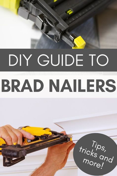 DIY guide to brad nailers Brad Nailer, Brad Nails, Diy Games, Woodworking Projects Diy, Diy Tools, Power Tools, Tips And Tricks, Woodworking Projects, Step By Step