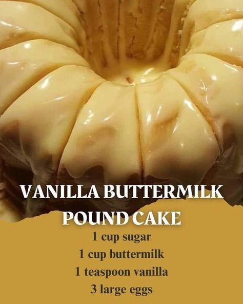 CatchyMeals Vanilla Buttermilk Pound Cake, Mississippi Sweet Potato Pie Recipe, Pound Cake With Cream Cheese, Cakes Without Butter, Homemade Pound Cake, Pound Cake Recipes Easy, Buttermilk Pound Cake, Baked Spaghetti Recipe, Grandma's Recipes