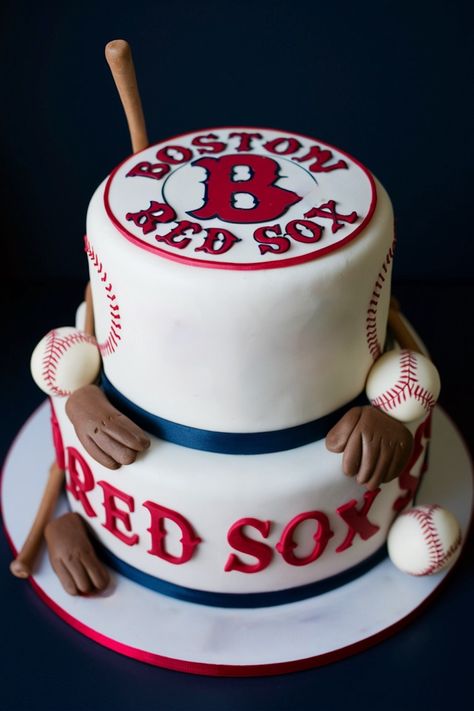 Top Boston Red Sox Cake Designs for Men's Birthdays Boston Red Sox Cake, Red Sox Cake, Cake For Him, Cake Design For Men, Red Sox Logo, Birthday Cake For Him, Red Socks Fan, Themed Decorations, Birthday Cakes For Men