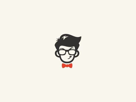 Men Face with glasses and tie logo by Danu Atmojo | Dribbble | Dribbble Face Icon Logo, Logo With Face, Man Logo Design, Male Logo, Face With Glasses, Tie Logo, Men Logo, Logo Minimalista, Logo Face