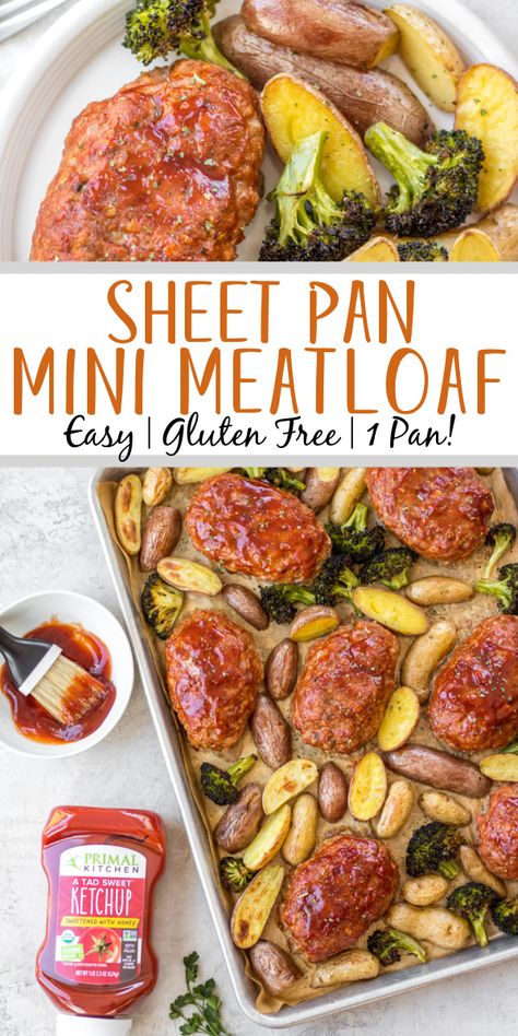 Meatloaf Mix Ideas, Ambitious Kitchen Dinner, Gluten And Dairy Free Sheet Pan Recipes, Gluten Free Mini Meatloaf, Blackberry Hoisin Meatloaf, Lean Meatloaf Recipe, Dairy Free Hamburger Meat Recipes, Gluten Free Dairy Free Meatloaf, Easy Healthy Meatloaf