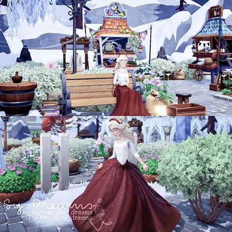 Ddv Custom Clothes, Disney Dreamlight Valley Custom Clothes, Dreamlight Valley Clothing Design Ideas, Dreamlight Valley Christmas, Ddlv Decorating, Disney Dreamvalley, Stardew Mods, Dreamland Ideas, Christmas Clothing Ideas