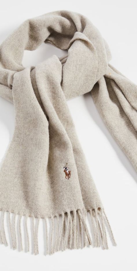 A Cold-Weather Essential: Polo Ralph Lauren Signature Italian Virgin Wool Scarf Wool Scarf Aesthetic, Ralph Lauren Accessories, Ralph Lauren Winter, Winter Accesories, Ralph Lauren Scarf, Scarf Aesthetic, Ralph Lauren Looks, Wool Scarves, Ralph Lauren Scarves