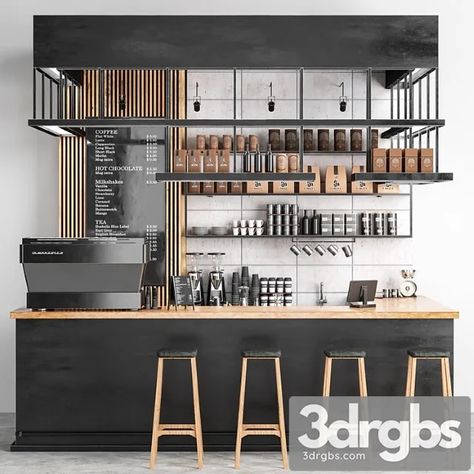 Download Link: https://3ds-max.org/other-models/coffee-shop-8-3dsmax-download/ Cafe Bar Counter, Coffee Shop Counter, Cafe Display, Modern Coffee Shop, Bar Counter Design, Cafe Counter, Coffee Counter, Small Coffee Shop, Coffee Bar Design