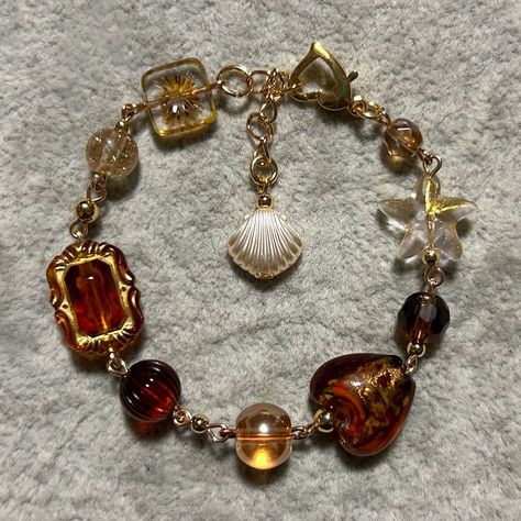 1990s Whimsigoth, Earthy Accessories, Earthy Jewelry, Bronze Jewelry, Handcrafted Bracelets, Vintage Aesthetic, Antique Style, Earth Tones, Handmade Bracelets