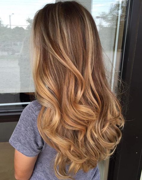 Honey Blonde Balayage Hair Honey Blonde, Balayage Hair, Wavy Hair, The Back, Balayage, Blonde Hair, Caramel, Honey, Blonde