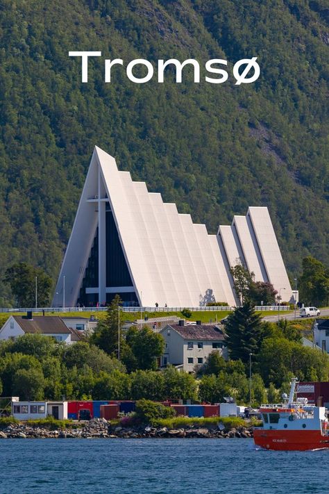 Arctic Cathedral in Tromso, Norway. Tromso Norway Summer, Cathedral Plan, Norway Tattoo, Norway Summer, Tromso Norway, Northern Norway, Visit Norway, Famous Buildings, Norway Travel