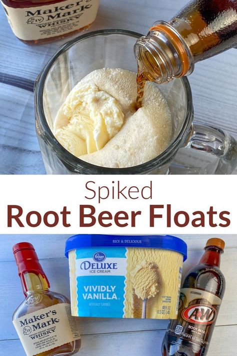 Beer Flavors, Whiskey Ice Cream, Root Beer Float Recipe, Ice Cream Drink, Quick Easy Family Meals, Root Beer Floats, Shot Of Whiskey, Ice Cream Drinks, Beer Float