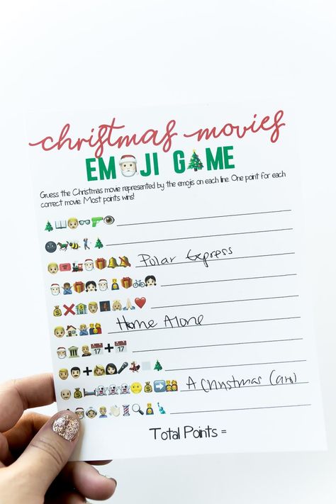 This Christmas emoji game is one of the best Christmas games! It's perfect for all ages and great for Christmas party games! Staff Party Christmas Games, Christmas Games Work Party, Christmas Movie Emoji Game Answers, Work Xmas Party Games, Staff Holiday Games, School Staff Christmas Party Ideas, Christmas Party Work Games, Christmas Staff Party Games, Christmas Games For Work Parties