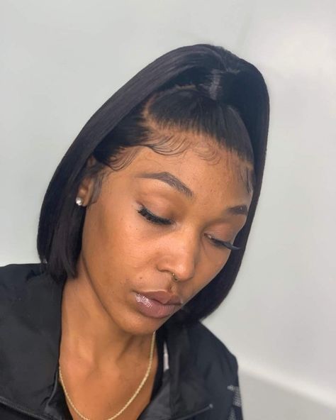 Half Up Half Down Hair Black Women Short Bob, Half Up Half Down Ponytail Bob, Up Down Bob Hairstyles Weave, Ponytail With Bob, Short Up Down Hairstyles Weave, Short Bob Ponytail Hairstyles, Short Quick Weave Bobs For Black Women, Ponytail Bob Hairstyles For Black Women, Bob With Ponytail