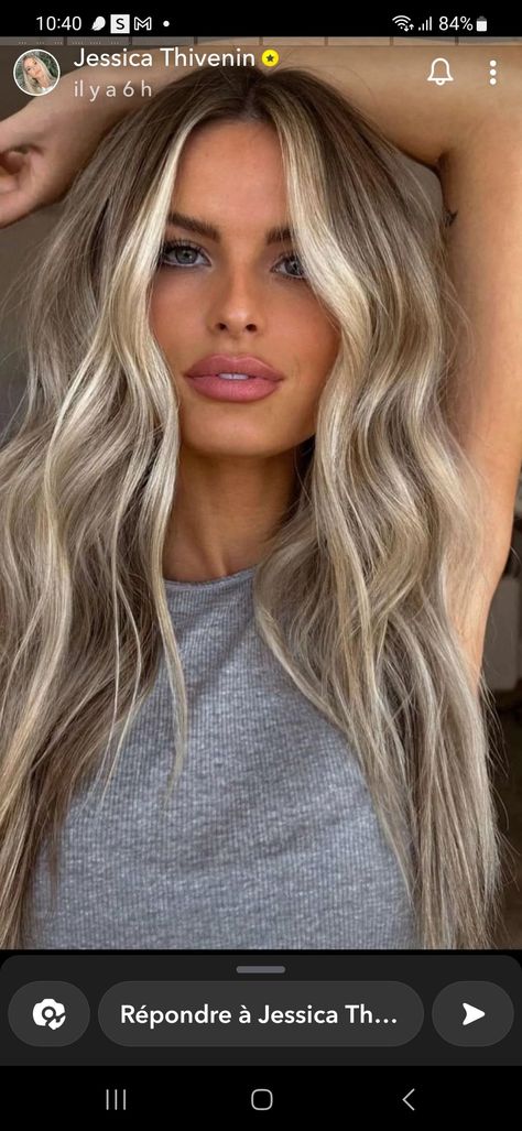 Root Shadow Blonde Highlights, Long Blonde Hair With Money Piece, Natural Color Hair Dye Ideas Light Brown, Beige Toned Blonde Hair, Blonde With Smudged Roots And Lowlights, Long Blonde Dimensional Hair, Fall Hair Colours Blonde, Ash Honey Blonde Balayage, Showdown Root Blonde