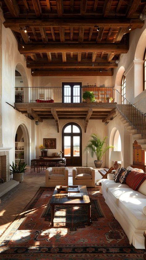 Hacienda Style Homes Mexican, Hacienda Interior, Hacienda Interior Design, Spanish Style Home Interior, Interior Design 2024, Spanish Interior Design, Room Architecture, Modern Hacienda, Hacienda Homes