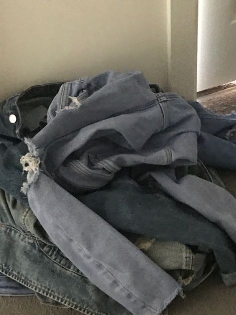 pile of denim i found in my house, thought it was kinda aesthetic so im posting it Clothes Pile Aesthetic, Pile Of Clothes Aesthetic, Pile Of Clothes, Pinterest Contest, Clothes Aesthetic, Comfort Characters, Memento Mori, Going Home, Senior Year