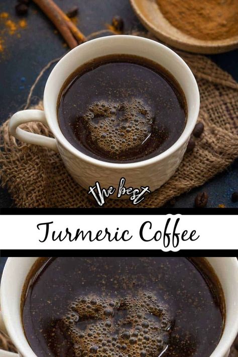 Golden Coffee Recipe, Turmeric Coffee Latte, Tumeric In Coffee, How To Use Turmeric Powder, Turmeric In Coffee, How To Use Tumeric Powder, Tumeric Coffee Recipes, Turmeric Powder Recipes, Tumeric Coffee