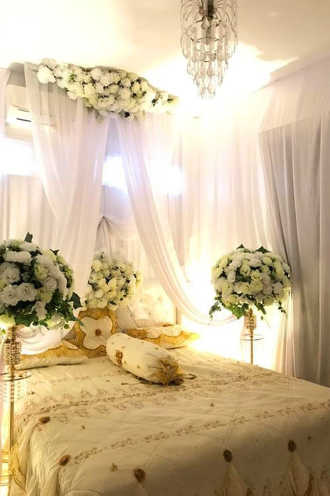 Honeymoon Bedroom Ideas For Couple
#HoneymoonBliss #RomanticRetreat #BedroomGoals #HoneymoonSuite #RomanceInBed #CherishedMoments #CandlelitLove #LoversParadise #CouplesRomance #BedroomIdeas #CouplesGoals Bilik Pengantin Ideas Simple, Bride Bedroom Decoration, Bedroom Modern Ideas, Bilik Pengantin, Wedding Night Bedroom, Romantic Bedroom Decor Ideas, Canopy Bed Drapes, Honeymoon Bedroom, Bridal Room Decor