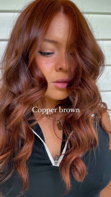 HAIR COLORIST LI,NY| Amber Todaro on Instagram: "This color was literally MADE for her 🔥🤎🤠 • • • • • Redhead, red hair, cowboy copper , brunette , hair color goals #cowboycopper #redhead #ginger #brunette #fallhaircolor #trendinghair" Celebrities With Ginger Hair, Cowboy Copper On Short Hair, Red Hair Brown Shadow Root, Cowboy Copper Shadow Root, Cowboy Caviar Hair Color, Nails With Red Hair, Fall Brown Red Hair, Cooper Hair Pale Skin, Brunette Cowboy Copper