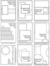 Pause Dream Enjoy: Paper Play Sketches A7 Card Sketches, Card Layouts Templates Free Printable, 5 X 7 Card Sketches With Measurements, Card Making Sketches With Measurements, Card Sketches Templates Cardmaking, Card Patterns Design, Multiple Cards From One Sheet, Card Layout Ideas Templates, Card Layouts Ideas