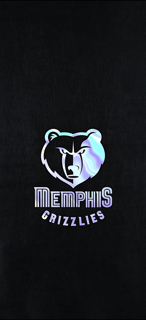 Nba Team Wallpaper, Nba Logo Wallpapers, Memphis Grizzlies Wallpaper, Grizzlies Wallpaper, Iridescent Wallpaper, Memphis Grizzlies Logo, Nba Grizzlies, Basketball Stats, Nba Background