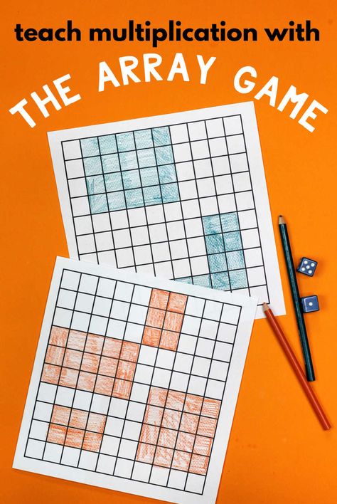 Games For Grade 1, Teach Multiplication, Array Worksheets, Learn Multiplication, Multiplication Arrays, 2nd Grade Class, Division Games, Math Night, Games To Play With Kids