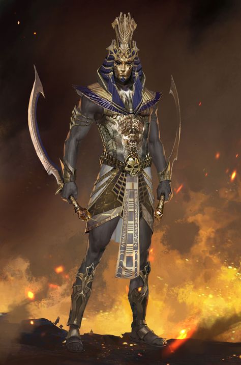 ArtStation - Character design, yunhao zheng Fantasy Pharaoh Art, Egypt Character Design, Artstation Character Design, Pharaoh Design, Egyptian Character Design, Egyptian Warrior, Egypt Concept Art, Egiptul Antic, Gods Of Egypt