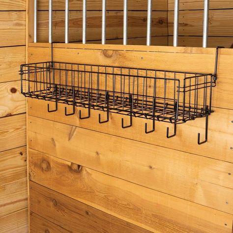 Diy Tack Storage, Small Tack Room Ideas, Tack Shed Ideas, Tack Organization, Barn Organization Ideas, Horse Blanket Rack, Goat Showing, Horse Barn Decor, Barn Organization