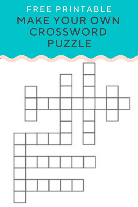 How To Make A Crossword Puzzle, Diy Crossword Puzzle, Birthday Journaling, Crossword Design, Crossword Puzzles Printable, Crossword Puzzle Maker, Sabbath Activities, Military Letters, Free Printable Crossword Puzzles