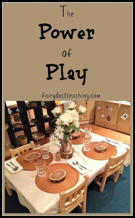 Loose Parts Dramatic Play, Thanksgiving Provocations, Role Play Areas Eyfs, Dramatic Play Centers Preschool, Calming Classroom, Fairy Dust Teaching, Garden School, Reggio Emilia Classroom, Dramatic Play Themes