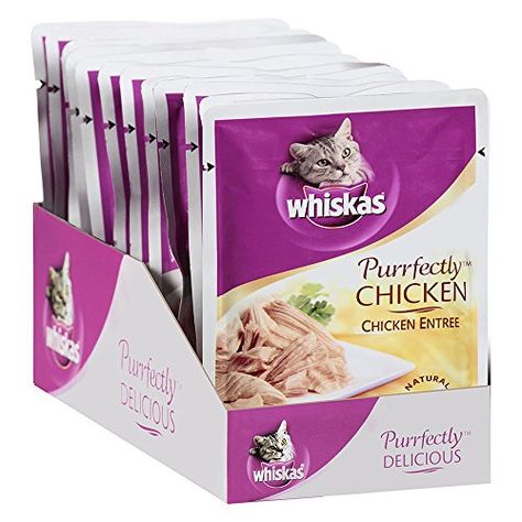 Whiskas Cat Food, Chicken Entree, Seafood Medley, Best Cat Food, Cat Snacks, Chicken Entrees, Food Pouch, Wet Cat, Food Chicken