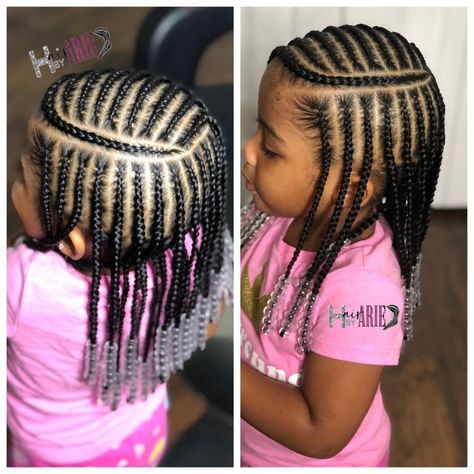 Cute Kid Braid Styles, Toddler Hair Braiding Styles, Cornrow Styles For Girls Black Kids, Braided Toddler Hairstyles Black, Cornrows For Little Black Girls Hair, Girls Cornrow Hairstyles For Kids, Hair Style For Little Black Girls Kids Braid Styles, Baby Girl Braids Toddler Hair Black, Cornrows For Kids Black Children Hair