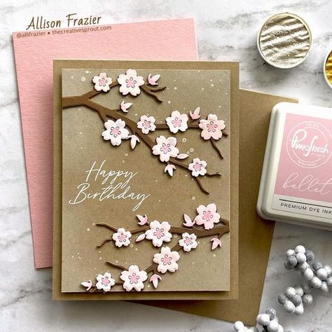 Card Making Flowers, March Challenge, Christmas Cards 2018, Creative Birthday Cards, Bee Cards, Diy Paper Crafts Decoration, Paper Envelope, Birthday Cards Diy, Pretty Cards